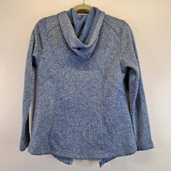 Eddie Bauer Blue Knit Full Zipper Hooded Sweater Size M - Picture 7 of 13